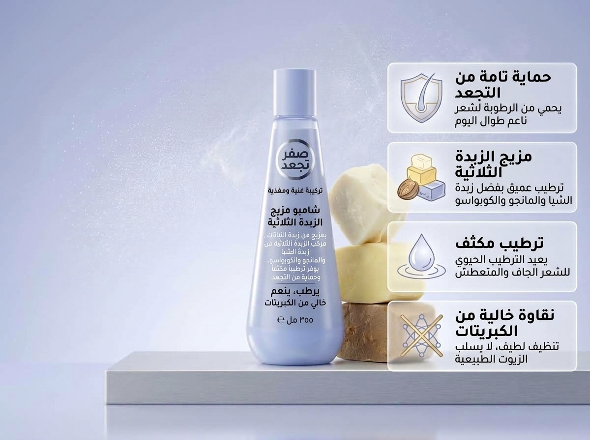 شامبو زيرو فريز بالزبدة الثلاثية Zero Frizz Triple Butter Shampoo - الصورة 4