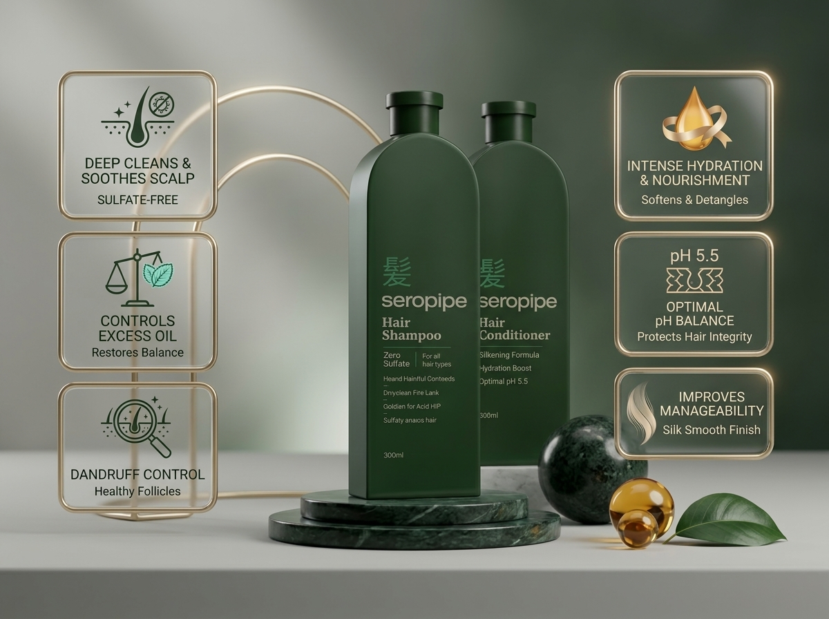 شامبو سيروبايب للتغذية المكثفة Seropipe Intense Nutrition Shampoo - الصورة 2