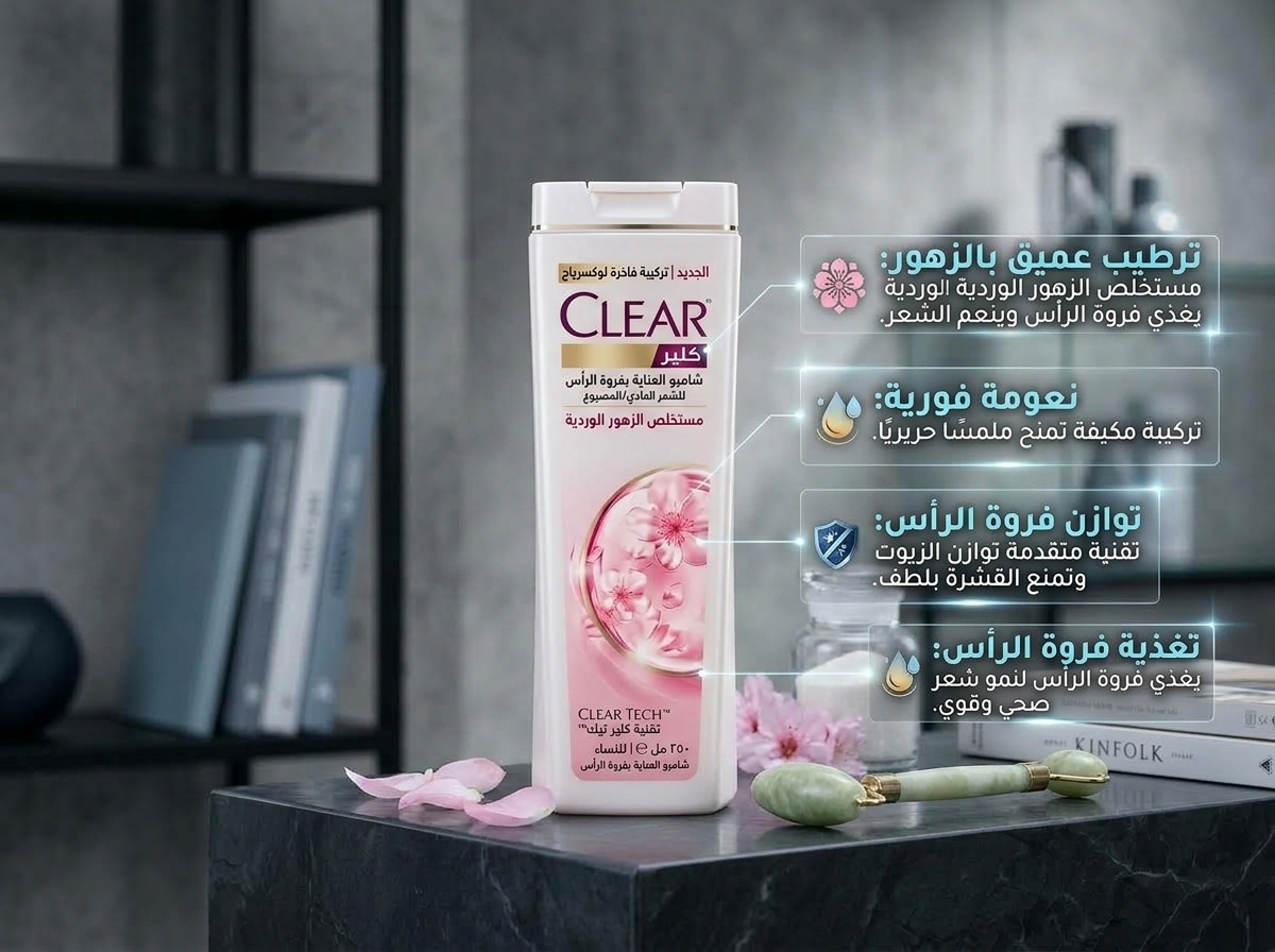 شامبو كلير للنعومة واللمعان (Clear Soft & Shiny)180ml - الصورة 3