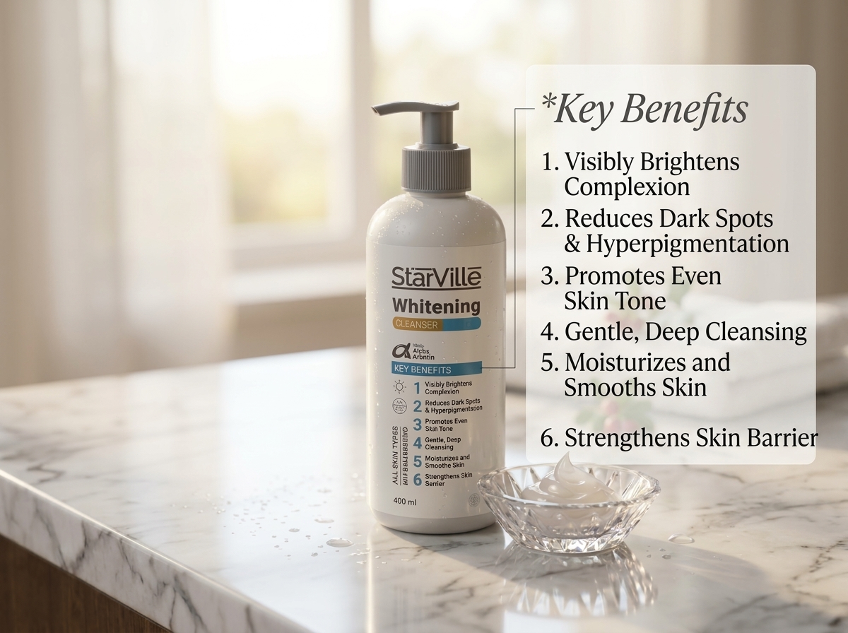 starville whitening cleanser 400ml - الصورة 2