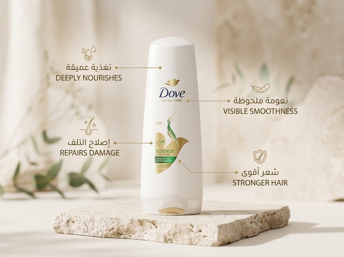 بلسم دوف لإنقاذ الشعر من التساقط hair fall rescue conditioner 350ml - الصورة 2