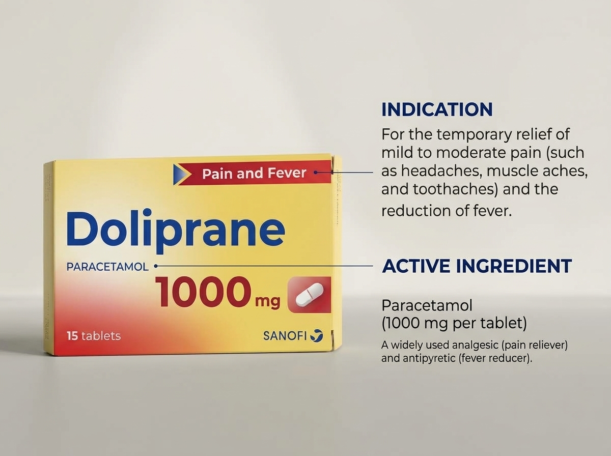 دوليبران 1000 مجم (Doliprane 1000mg) - الصورة 2