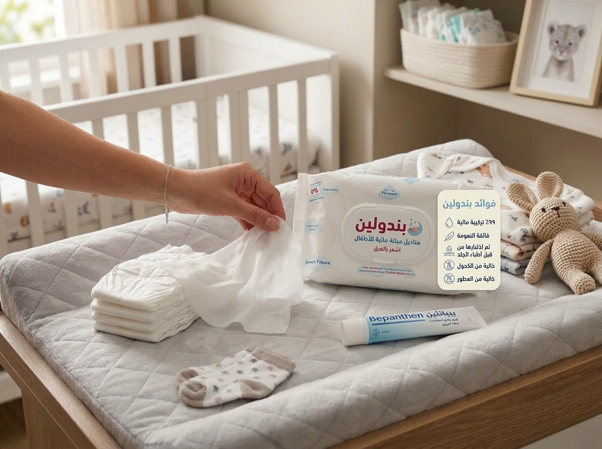 مناديل بندولين المائية (Penduline Water Wipes for sensetive skin) - الصورة 3