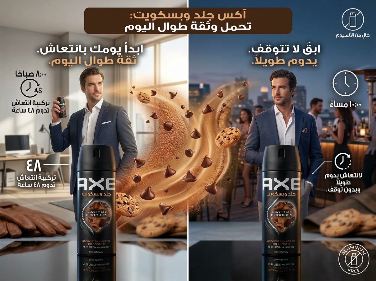 بخاخ أكس ليذر آند كوكيز (AXE Leather & Cookies) - الصورة 3