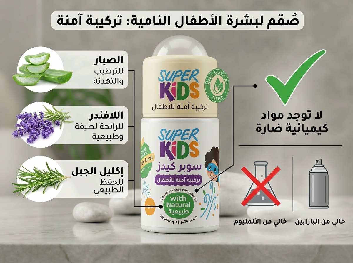  رول أون سوبر كيدز للأطفال - خالي من العطور (Super Kids Roll-On Fragrance-Free) - الصورة 3