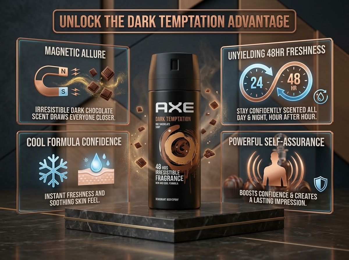 بخاخ أكس دارك تيمبتيشن (AXE Dark Temptation) - الصورة 2