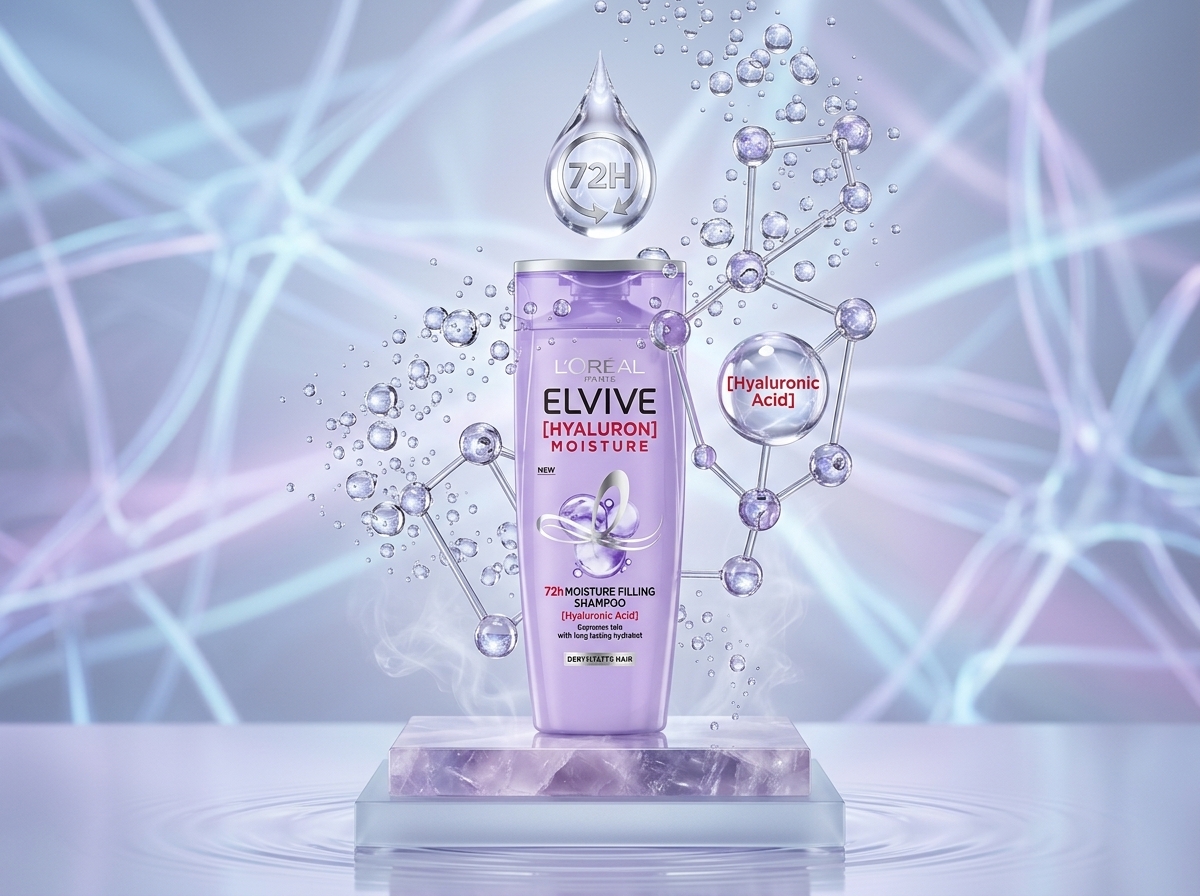 شامبو لوريال إلفيف هيدرا هيالورونيك ( Elvive Hyaluron Moisture 72H Shampoo) 600 ml