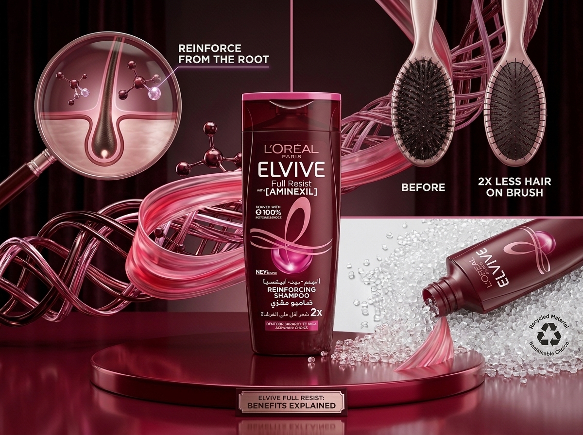شامبو لوريال إلفيف فول ريزيست ( Elvive Fall Resist Shampoo)200ml - الصورة 2