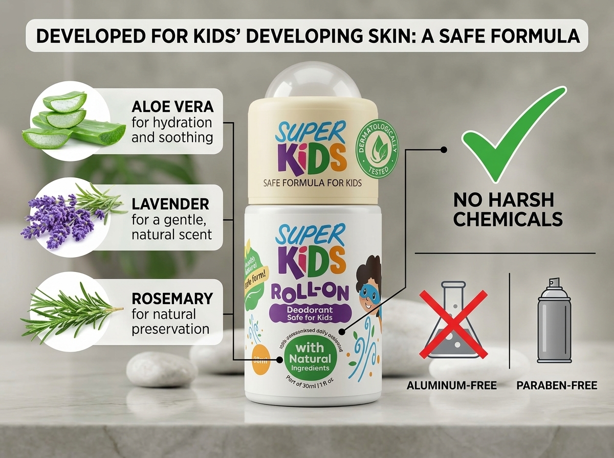  رول أون سوبر كيدز للأطفال - خالي من العطور (Super Kids Roll-On Fragrance-Free) - الصورة 2