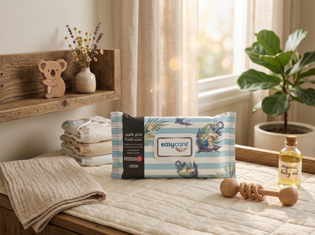 مناديل إيزي كير المائية للأطفال (Easy Care Baby Water Wipes)