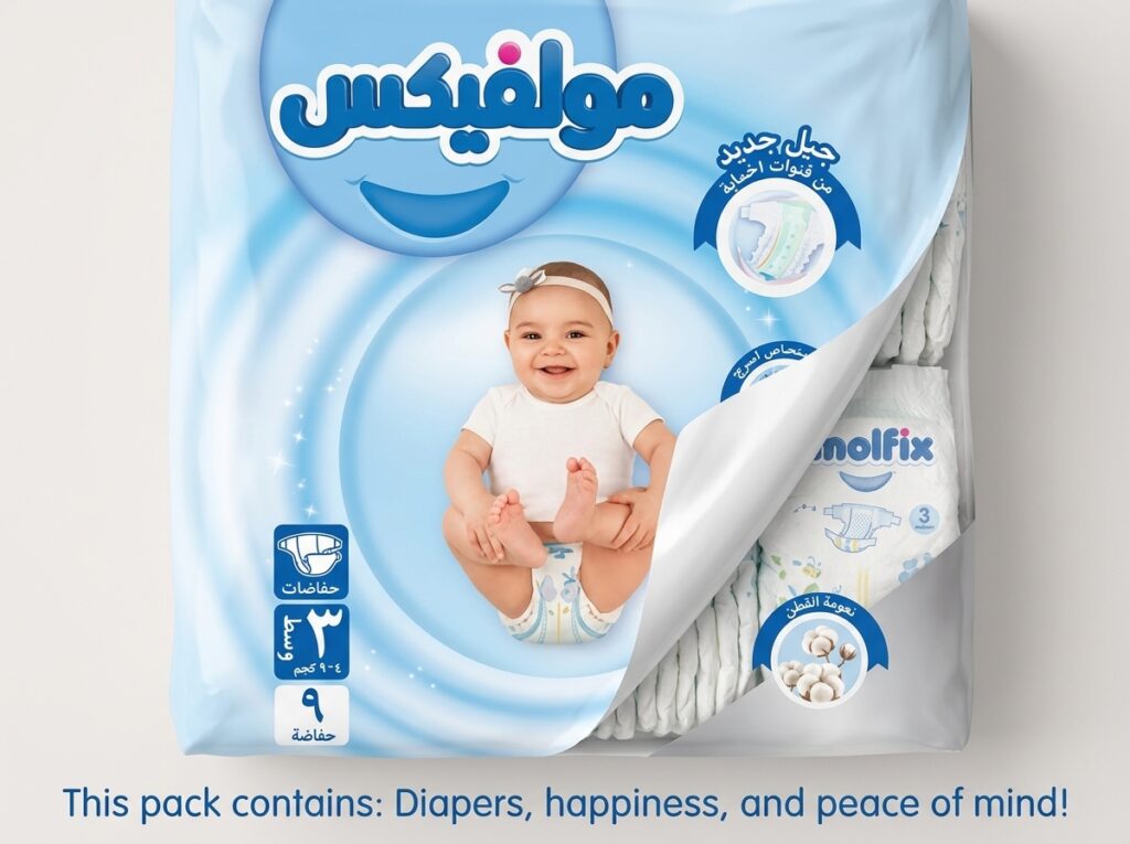 حفاضات مولفكس رقم 3 (Midi)