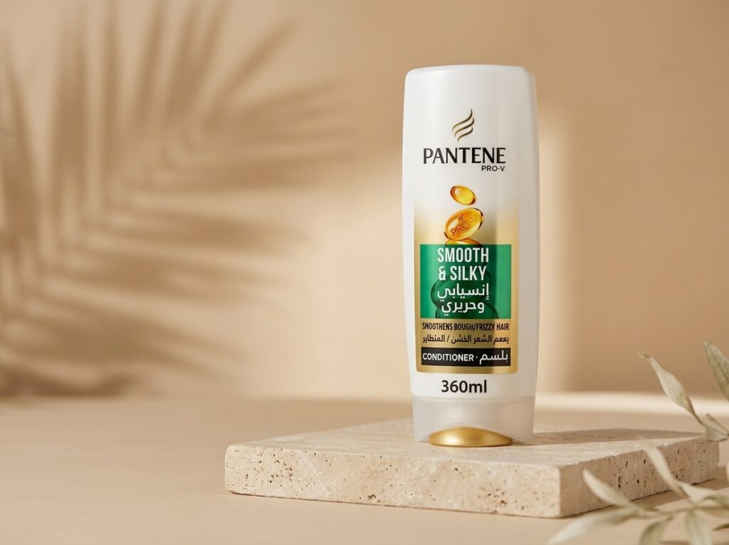 بلسم بانتين برو-في انسيابي وحريري pantene smooth and silky conditioner 360ml
