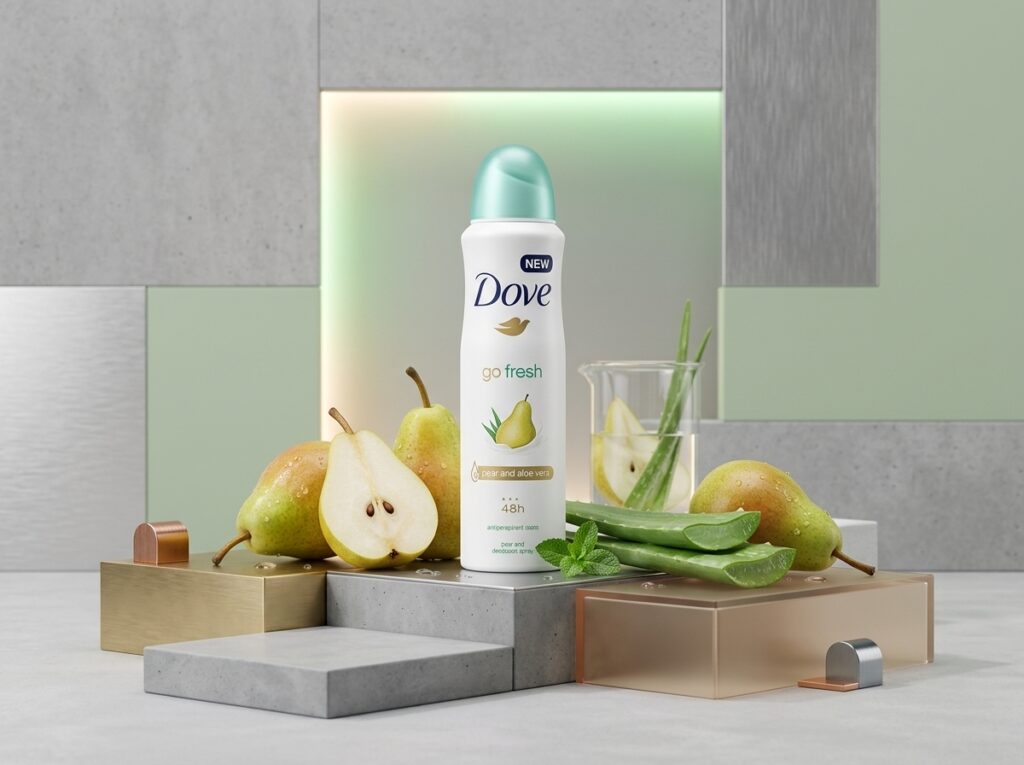 بخاخ دوف جو فريش برائحة الكمثرى والألوفيرا (Dove Go Fresh Pear & Aloe Vera)