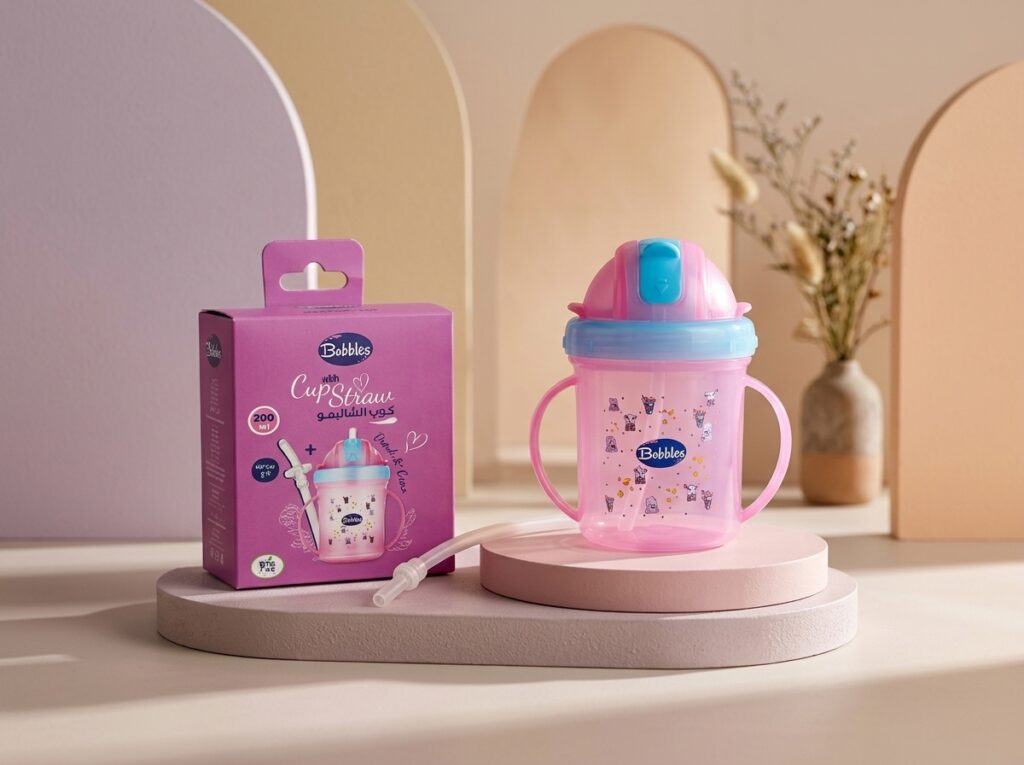 كوب بابلز بالشاليموه Bubbles Straw Sippy Cup
