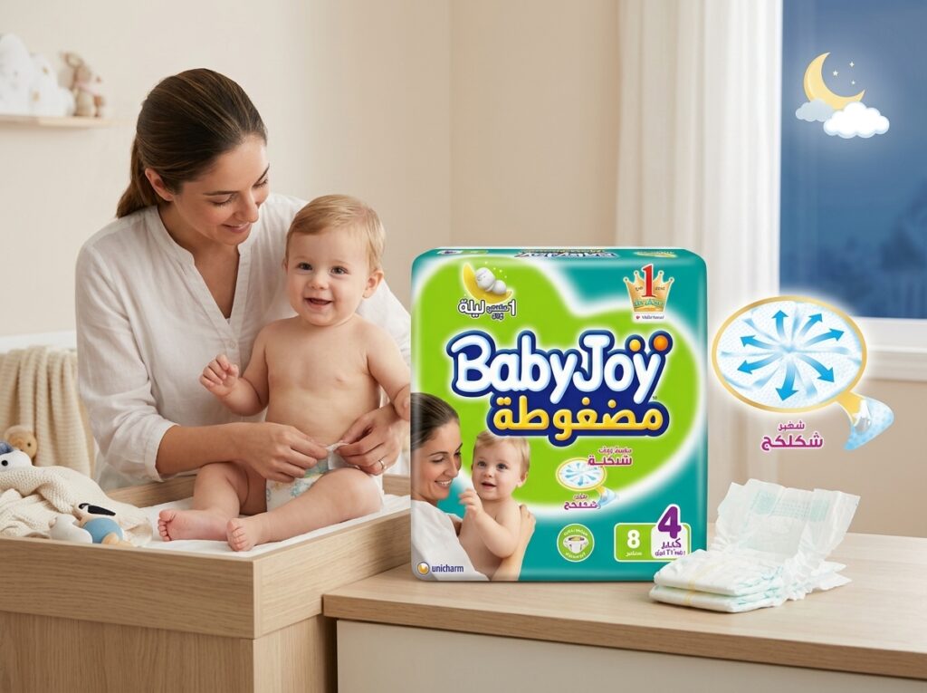  حفاضات بيبي جوي مقاس 4 كبير